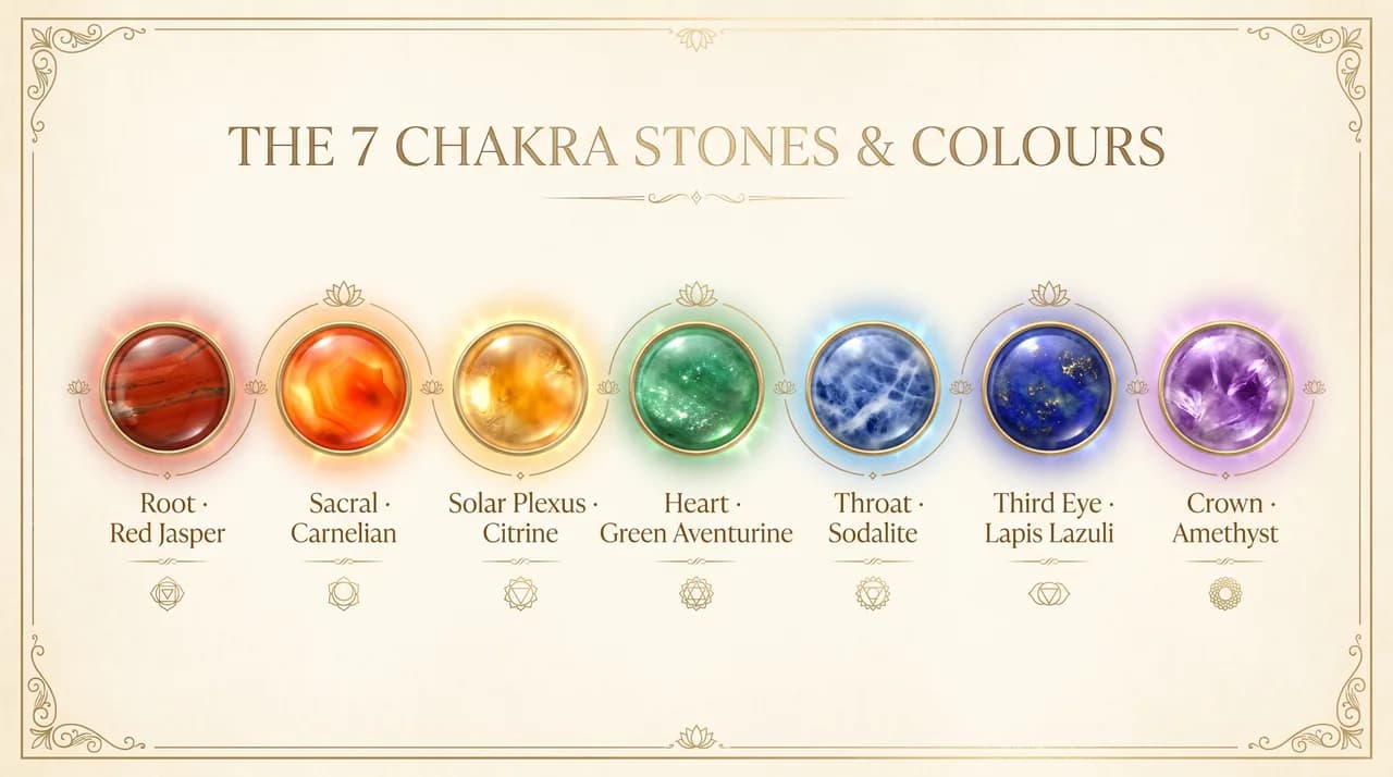 7 Chakra Bracelet Stones: Colours, Meaning and the Correct Order