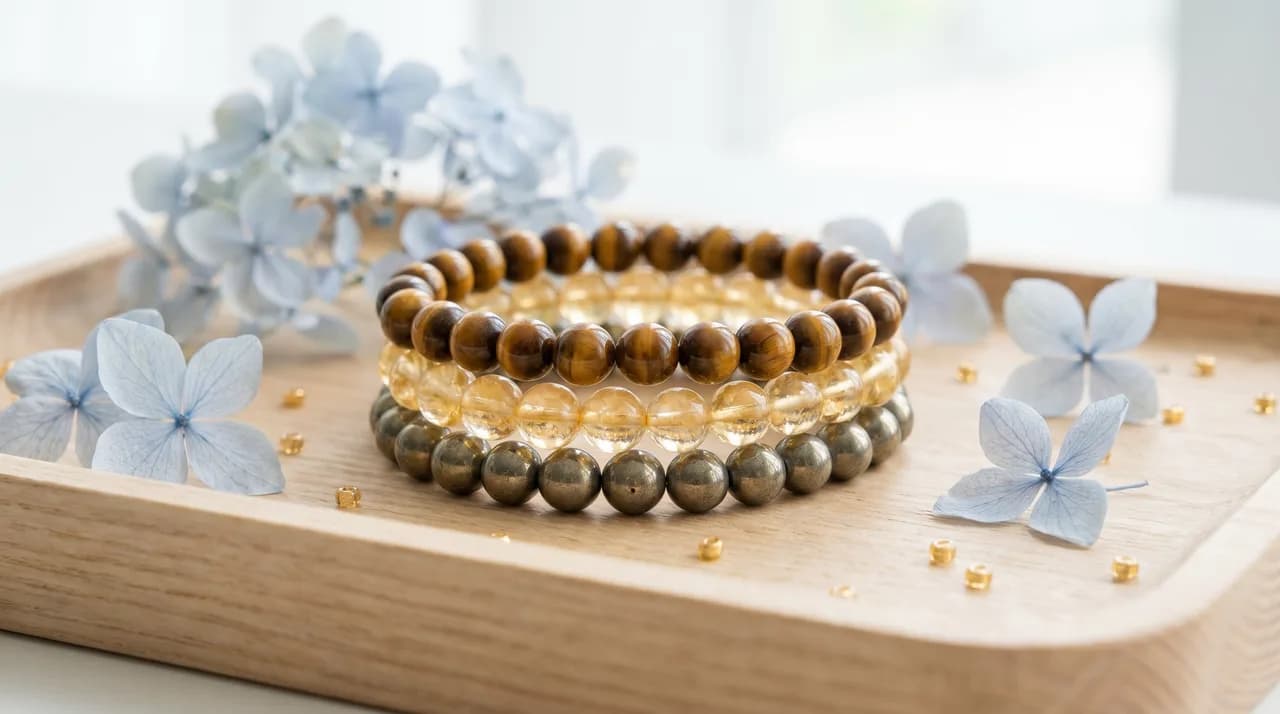 Citrine and Pyrite Bracelet: The Money Magnet Combo Explained — DivineTatva certified pyrite bracelet