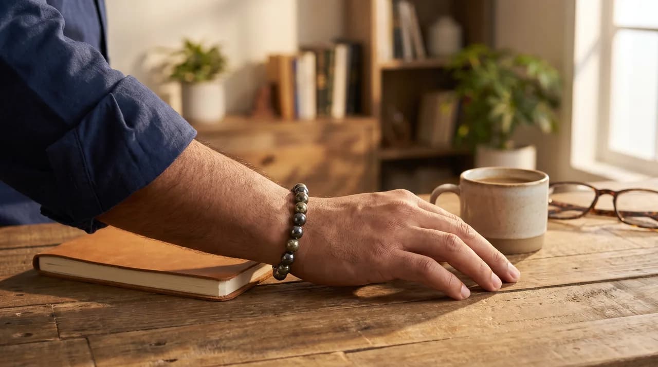 Pyrite Bracelet Benefits for Men: The Mars Stone for Confidence, Career & Wealth — DivineTatva certified pyrite bracelet