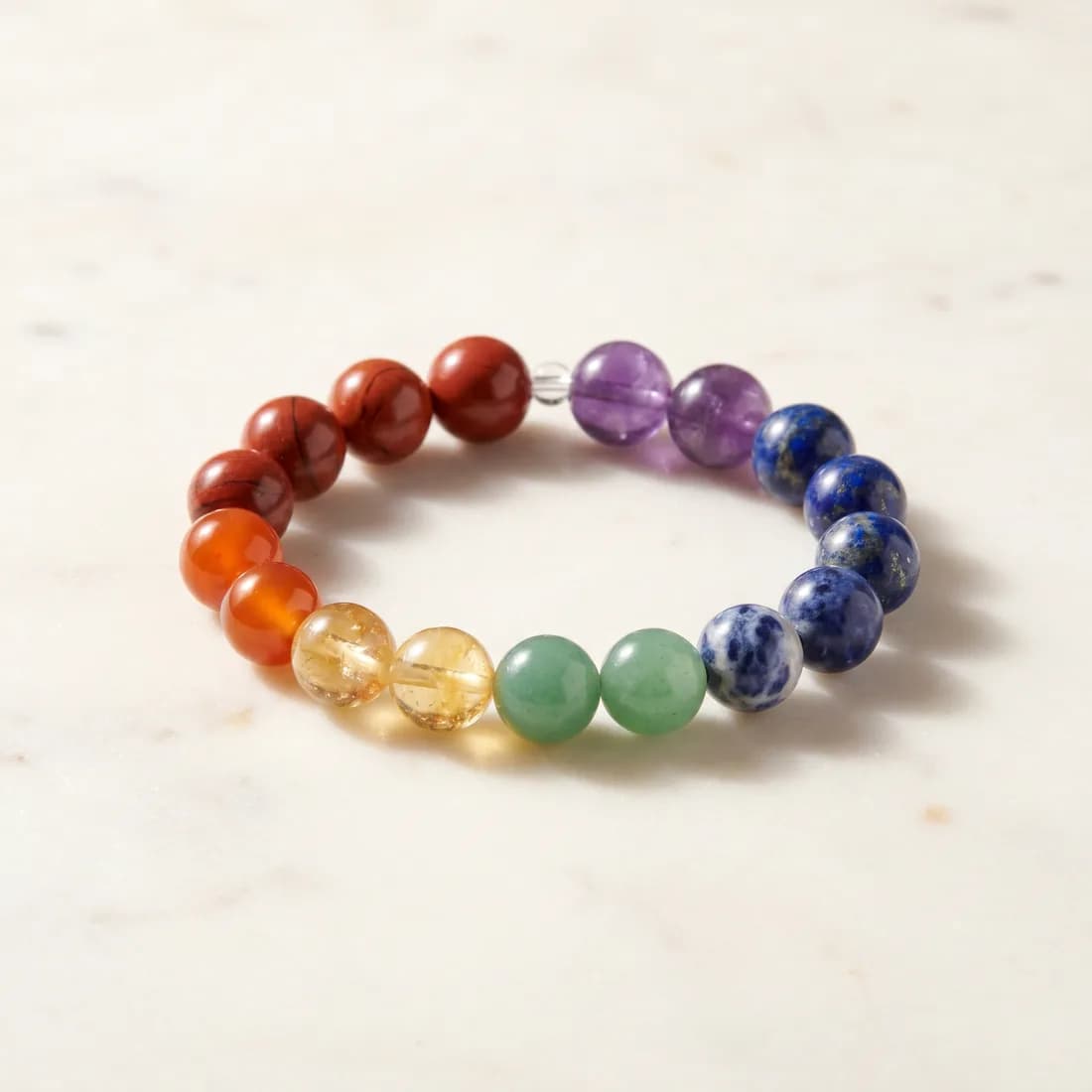7 Chakra Bracelet — Certified Natural Stone (8mm)
