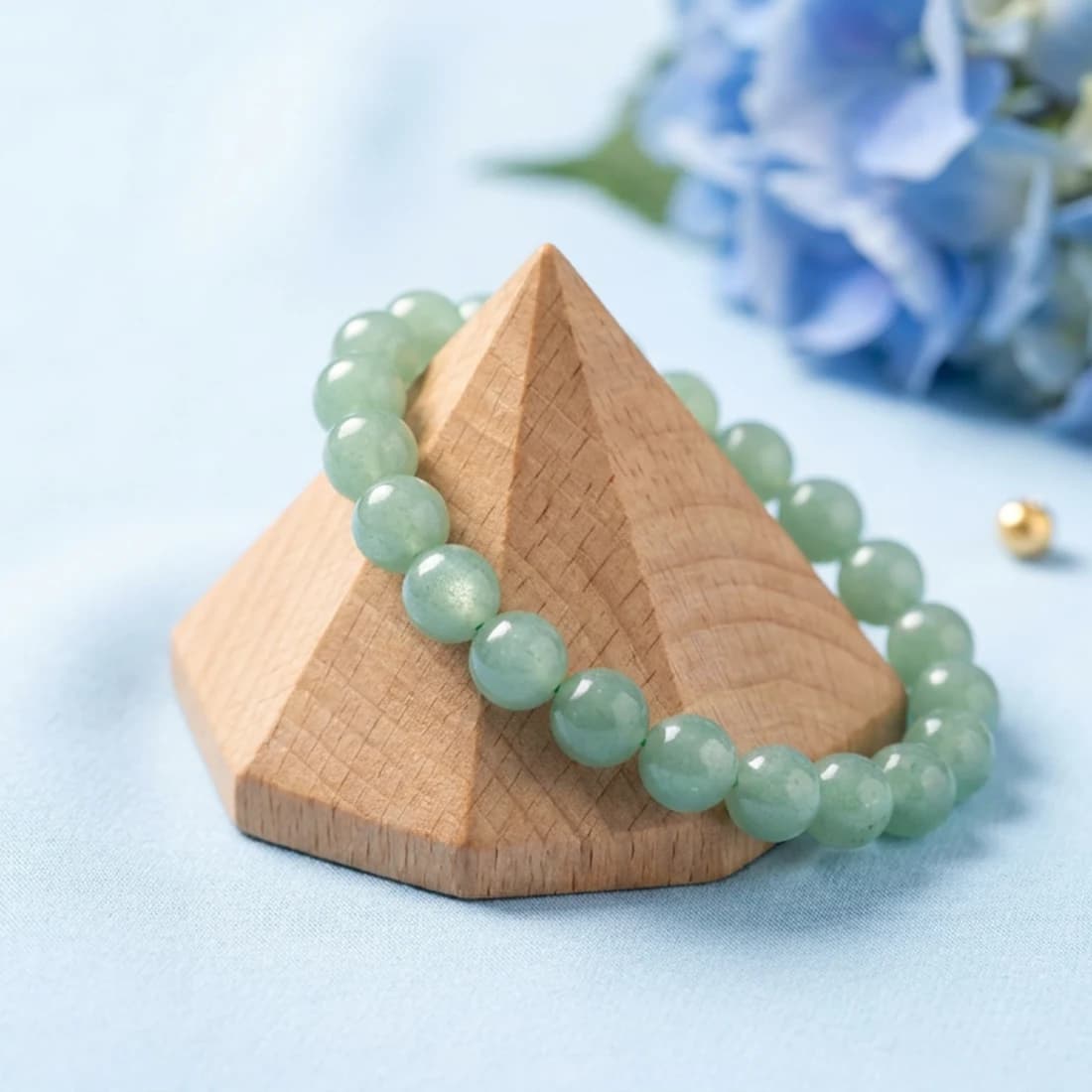 Green Aventurine Bracelet (Stone of Luck & Opportunity) — Natural Lab-Certified 8mm Beads | DivineTatva Jaipur