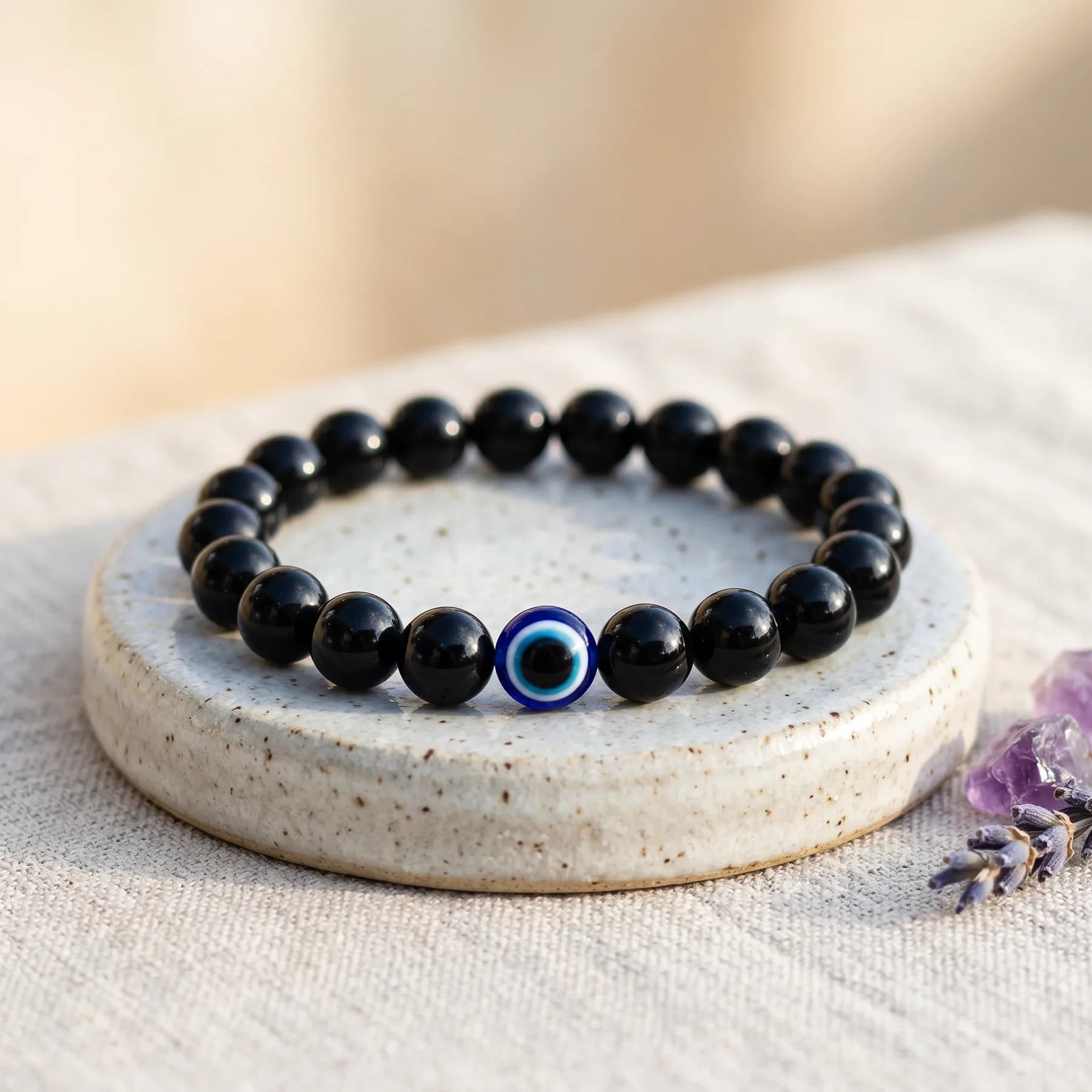 Evil Eye Bracelet — Turkish Lampwork Glass Nazar