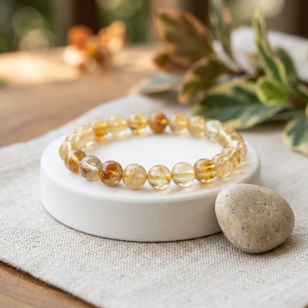 Citrine Bracelet — Heat-Treated AAA Solar Plexus