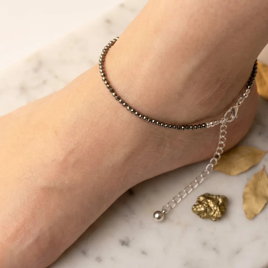 Pyrite Anklet