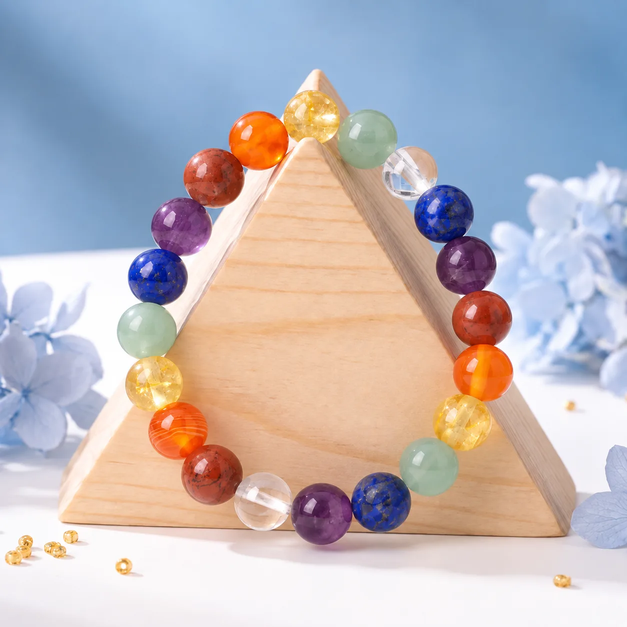 7 Chakra Bracelet — Certified Natural Stone (10mm)