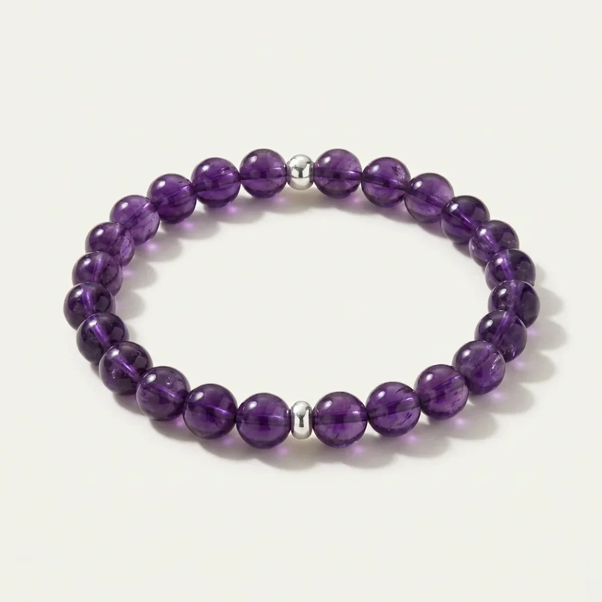 Amethyst Bracelet — Brazilian AAA Calm & Intuition