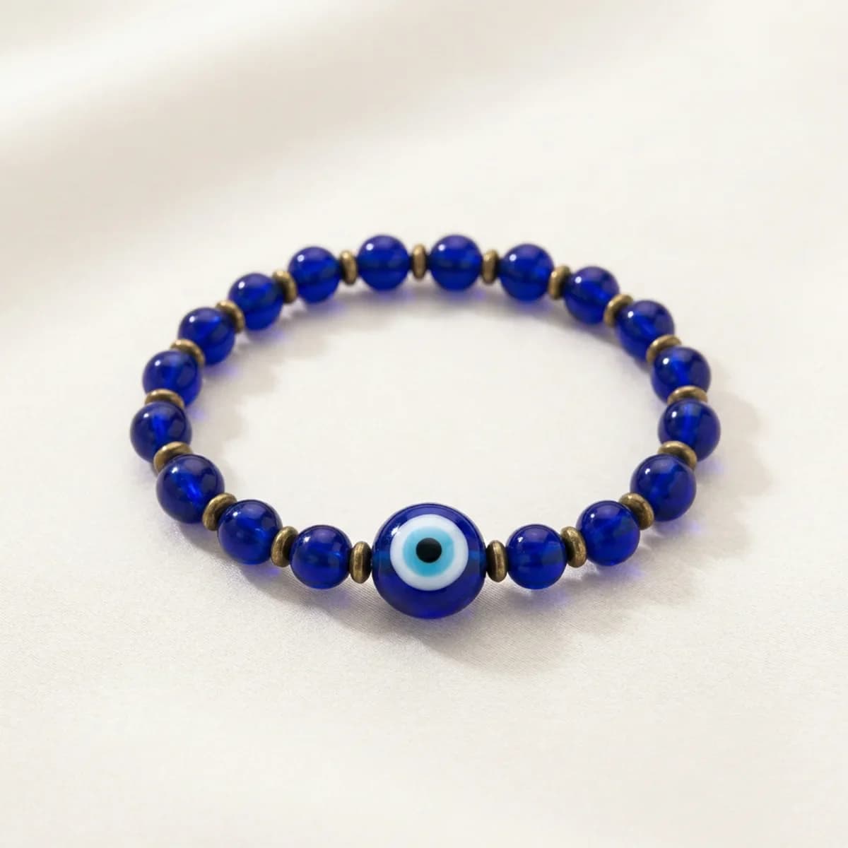 Evil Eye Bracelet — Turkish Lampwork Glass Nazar